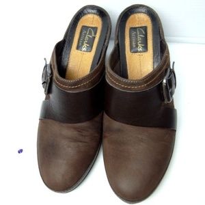 Clarks Artisan, Active Air, Brown Leather Heels